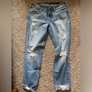 Silver Suki Skinny Crop denim jeans. Size 29.